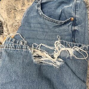 Sincerely Jules Blue Distressed Flare Jeans